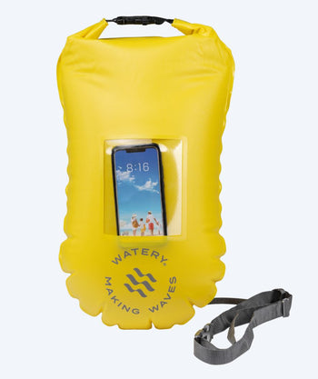 Watery bojka asekuracyjna do pływania - Window PVC 28L - Żółty