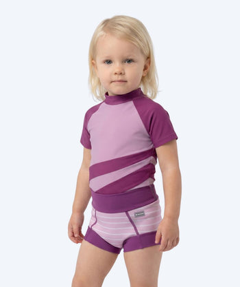Watery pieluszki do pływania dla dzieci - Neoprene Swim Nappy - Purple Stripes