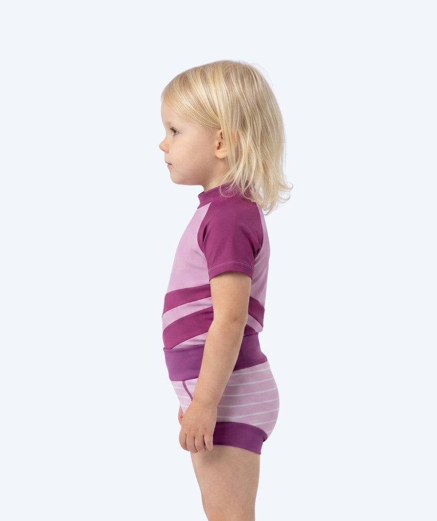 Watery pieluszki do pływania dla dzieci - Neoprene Swim Nappy - Purple Stripes