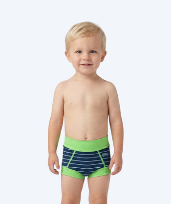 Watery pieluszki do pływania dla dzieci - Neoprene Swim Nappy - Green Stripes