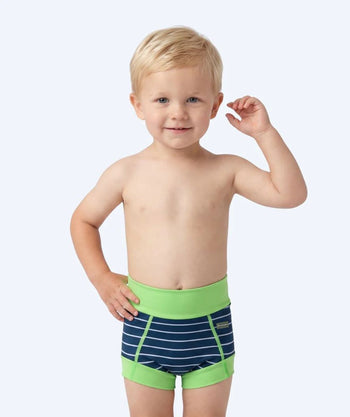 Watery pieluszki do pływania dla dzieci - Neoprene Swim Nappy - Green Stripes