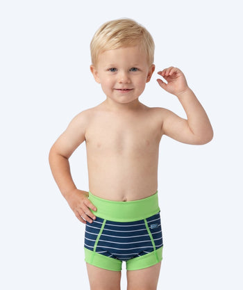 Watery pieluszki do pływania dla dzieci - Neoprene Swim Nappy - Green Stripes