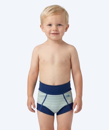 Watery pieluszki do pływania dla dzieci - Neoprene Swim Nappy - Nordic Green Stripes