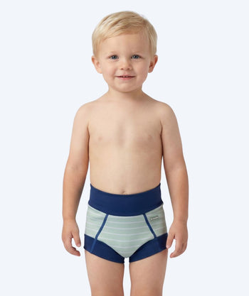 Watery pieluszki do pływania dla dzieci - Neoprene Swim Nappy - Nordic Green Stripes
