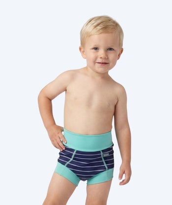Watery pieluszki do pływania dla dzieci - Neoprene Swim Nappy - Turquoise Stripes