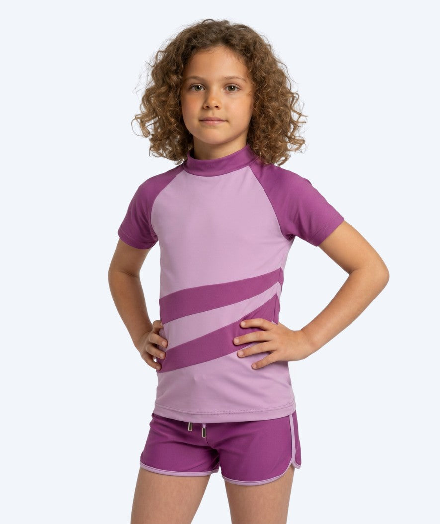 Watery koszulka UV dla dzieci - Manami z krótkimi rękawami Rashguard - Atlantic Purple