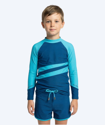 Watery koszulka UV dla dzieci - Manami Rashguard z długimi rękawami - Atlantic Blue