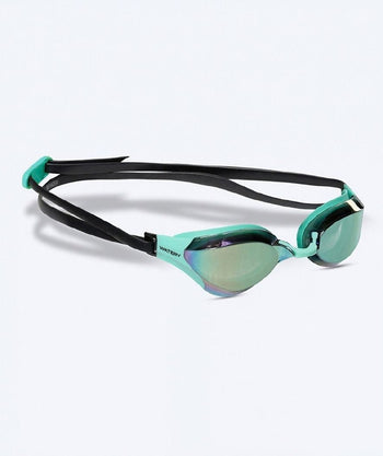 Watery Elite okulary do pływania - Rattle Pro Mirror - Zielony/zielony