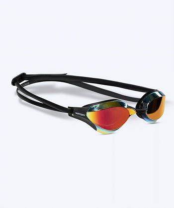 Watery Elite okulary do pływania - Rattle Pro Mirror - Czarny/złoty