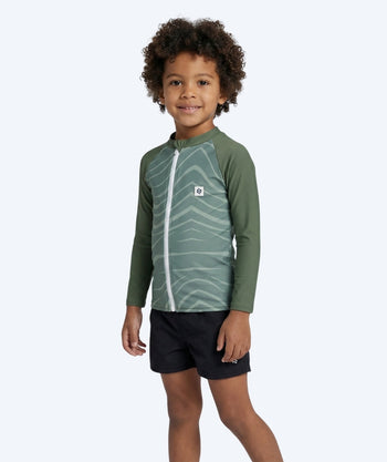 Watery koszulka UV dla dzieci - Fjord z długimi rękawami Rashguard - Zielony