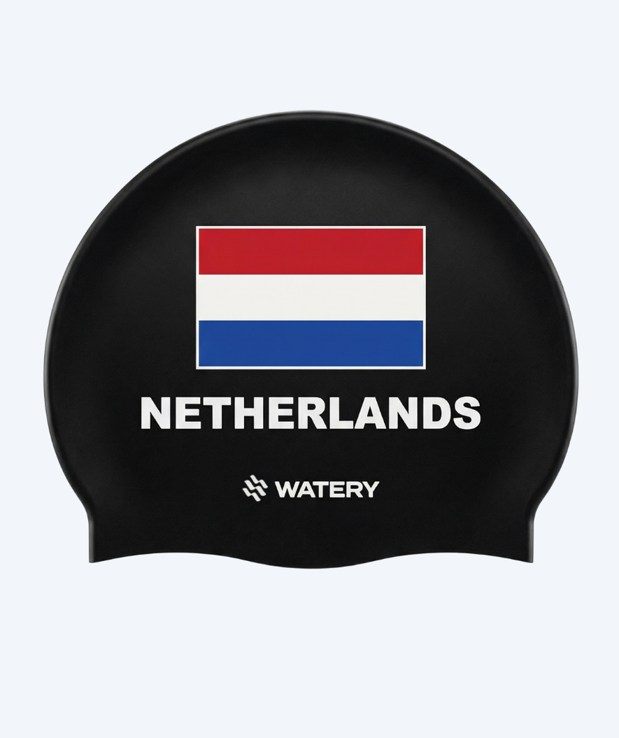 Watery czepek do pływania - Netherlands - Czarny