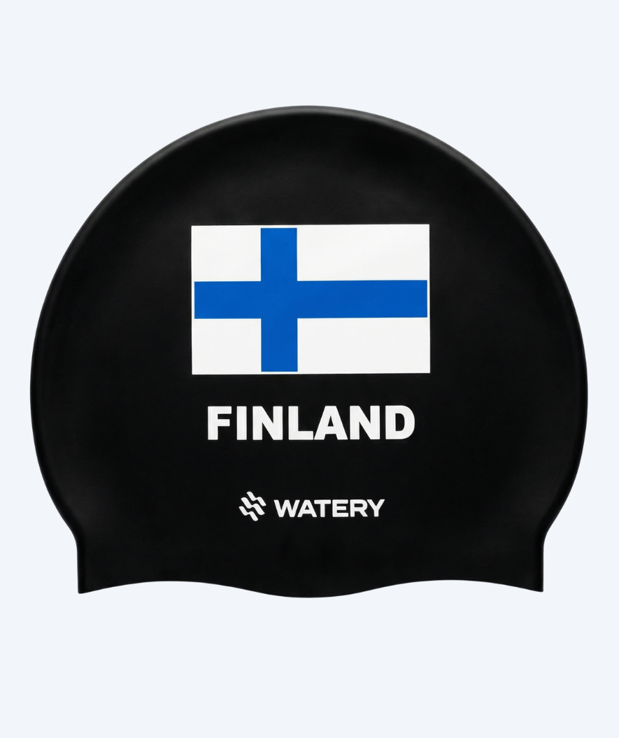 Watery czepek do pływania - Finland - Czarny