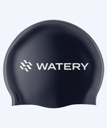 Watery czepek do pływania (od 10 lat) - Signature Latex - Ciemnoniebieski