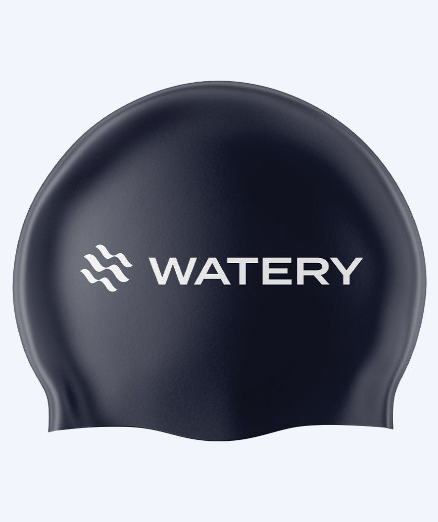 Watery czepek do pływania (od 10 lat) - Signature Latex - Ciemnoniebieski