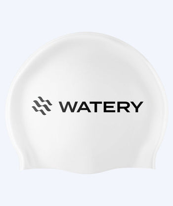Watery czepek do pływania (od 10 lat) - Signature Latex - Biały