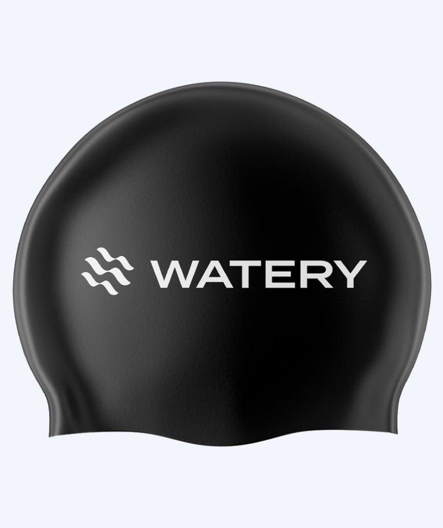 Watery czepek do pływania (od 10 lat) - Signature Latex - Czarny