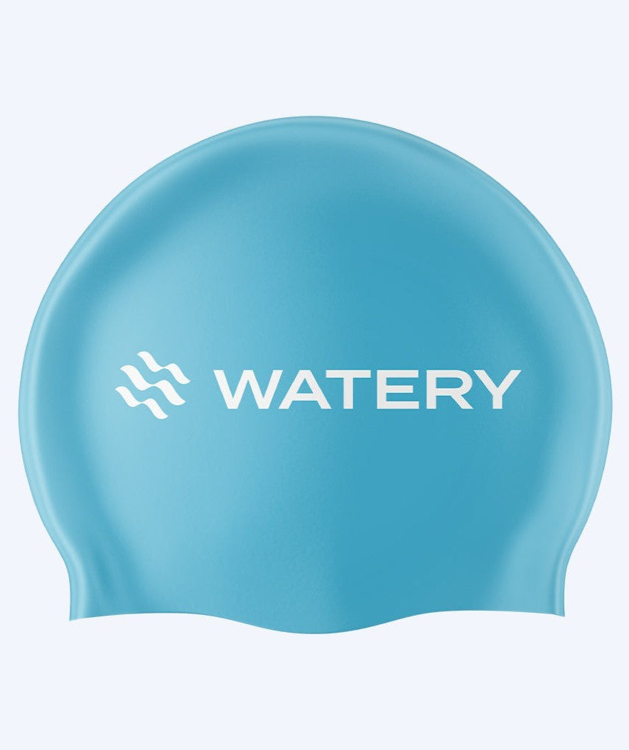 Watery czepek do pływania (od 10 lat) - Signature Latex - Jasnoniebieski