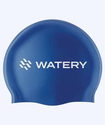 Watery czepek do pływania (od 10 lat) - Signature Latex - Niebieski