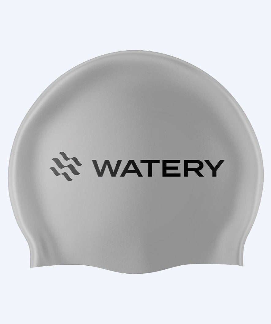 Watery czepek do pływania (od 10 lat) - Signature Latex - Srebrny