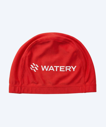 Watery czepek do pływania (od 10 lat) - Signature Elastane - Czerwony