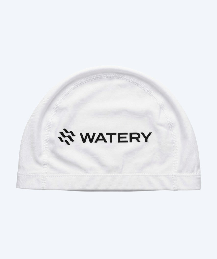 Watery czepek do pływania (od 10 lat) - Signature Elastane - Biały