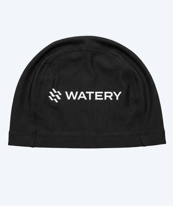 Watery czepek do pływania (od 10 lat) - Signature Elastane - Czarny