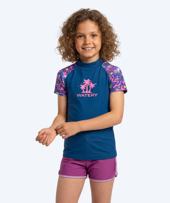 Watery koszulka UV dla dzieci - Osiris z krótkimi rękawami Rashguard - Wielokolorowy/ciemnoniebieski