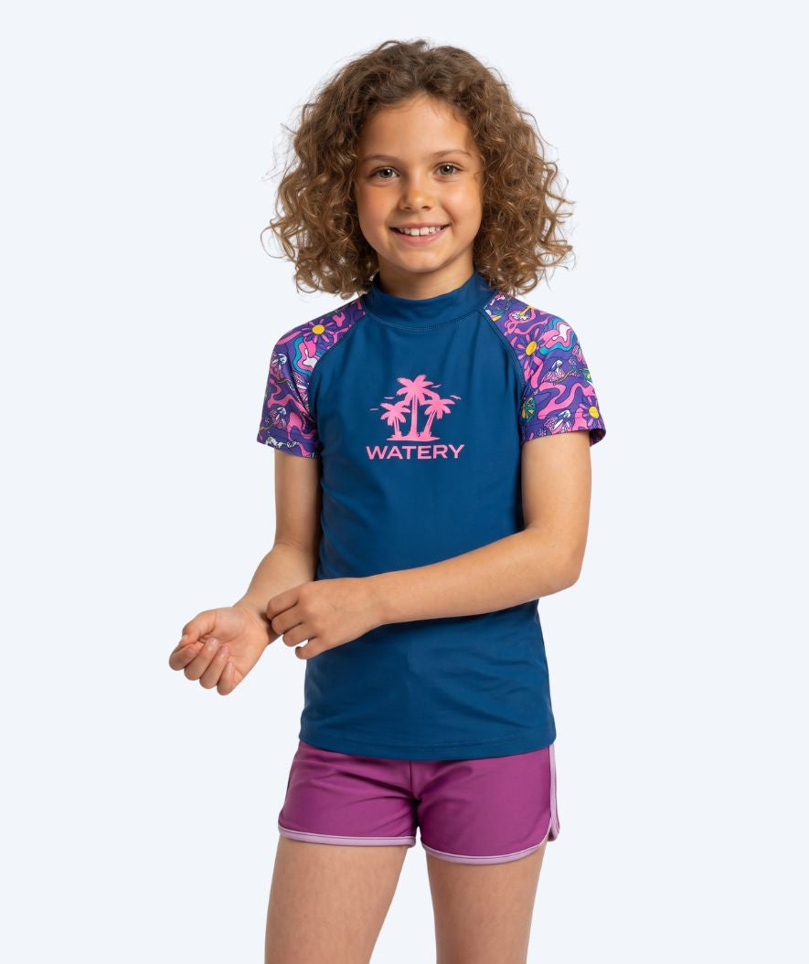 Watery koszulka UV dla dzieci - Osiris z krótkimi rękawami Rashguard - Wielokolorowy/ciemnoniebieski