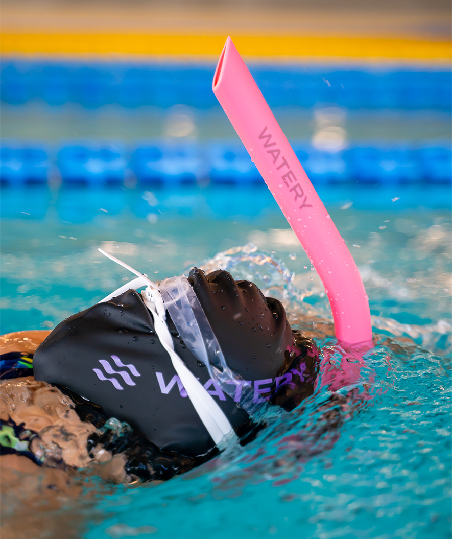 Watery rurka czołowa dla młodzieży (10-16) - Hydrolite - Czarny