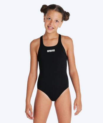Arena strój kąpielowy dziewczęcy - Team Swim Pro Solid - Czarny