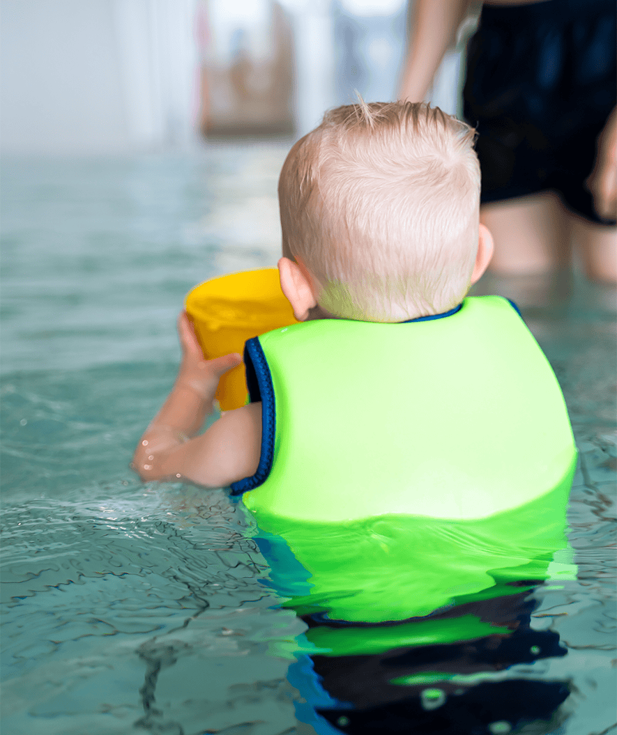 Watery kamizelka do pływania dla dzieci (2-8) - Basic - Zielony