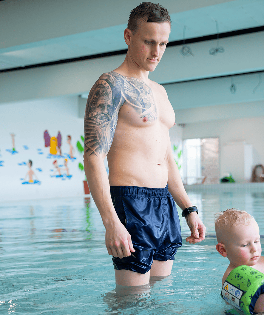 Watery spodenki plażowe dla mężczyzn - Waverly - Ciemnoniebieski