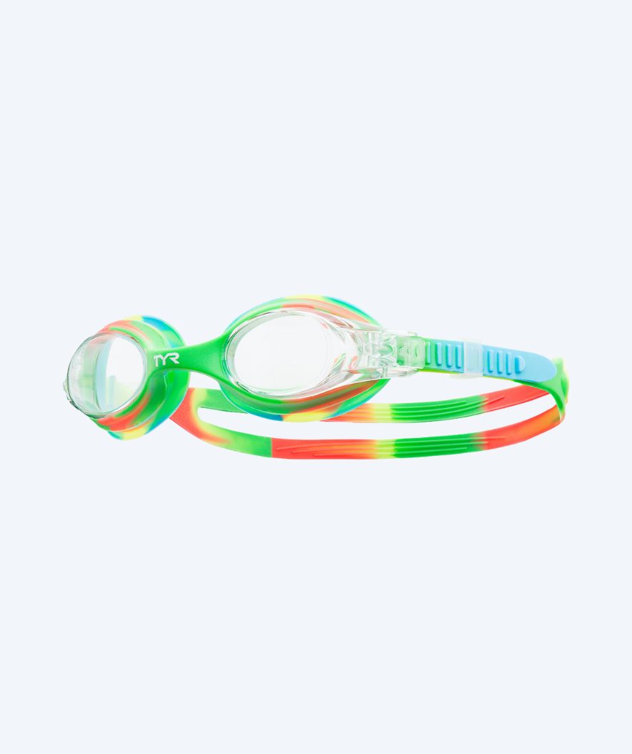TYR okulary do pływania dla dzieci - Swimple - Zielony/pomarańczowy