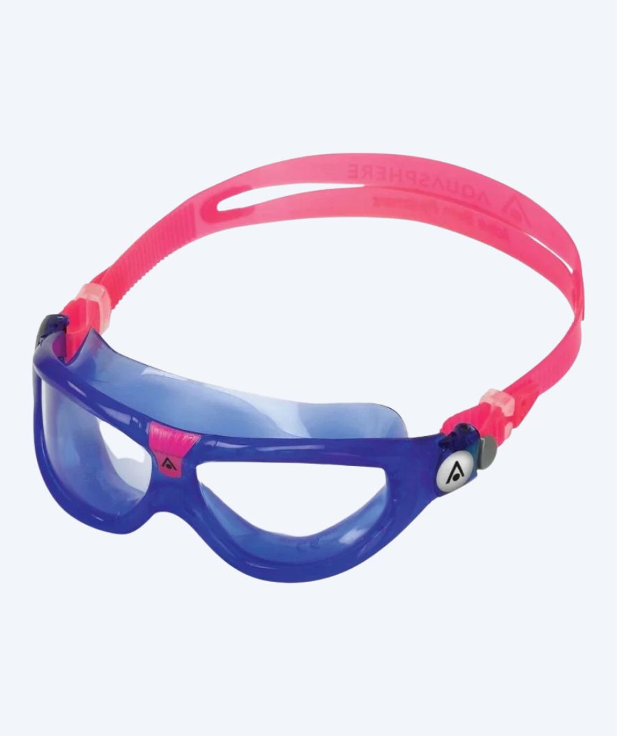 Aquasphere okulary do nurkowania dla dzieci (3-10) - Seal 2 - Ciemnoniebieski/Jasnoróżowy