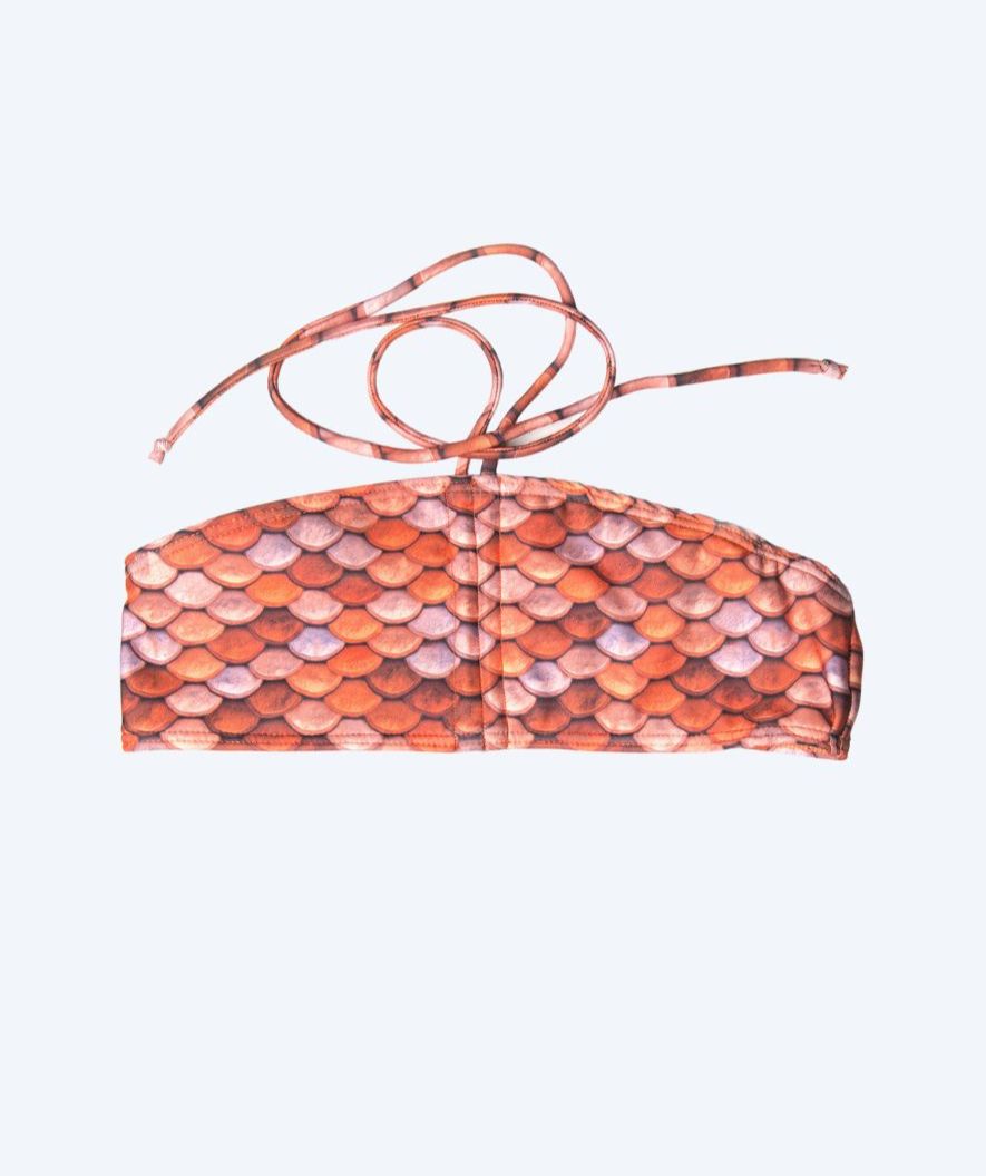 Kuaki Mermaids góra od bikini syrenka dla dziewczynek - Pomarańczowa