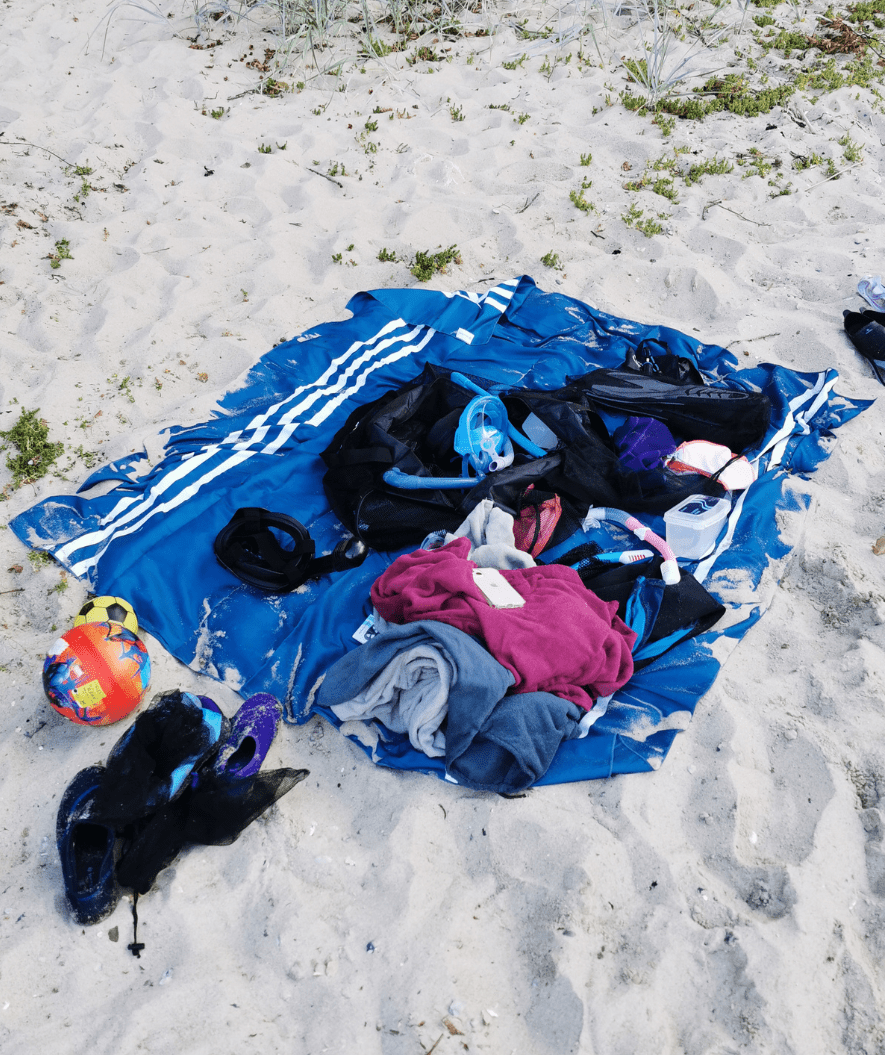 Watery ręcznik z mikrofibry (180 x 200 cm) - Eco Nebraska Familie - Czarny