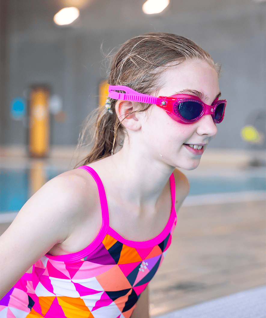 Watery okulary do nurkowania dla dzieci - Pacific - Niebieski (przydymiona soczewka)