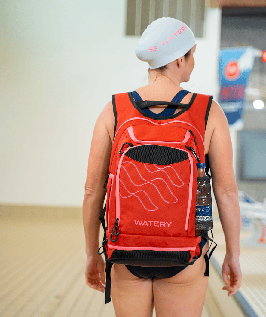 Watery torba pływacka - Viper Elite 45L - Ciemnoniebieska/Biała