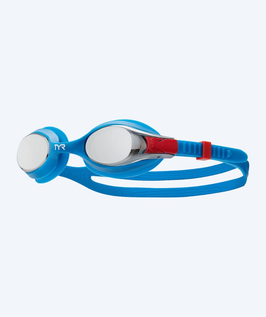 TYR okulary do pływania dla dzieci - Swimple Mirror - Niebieski/czerwony