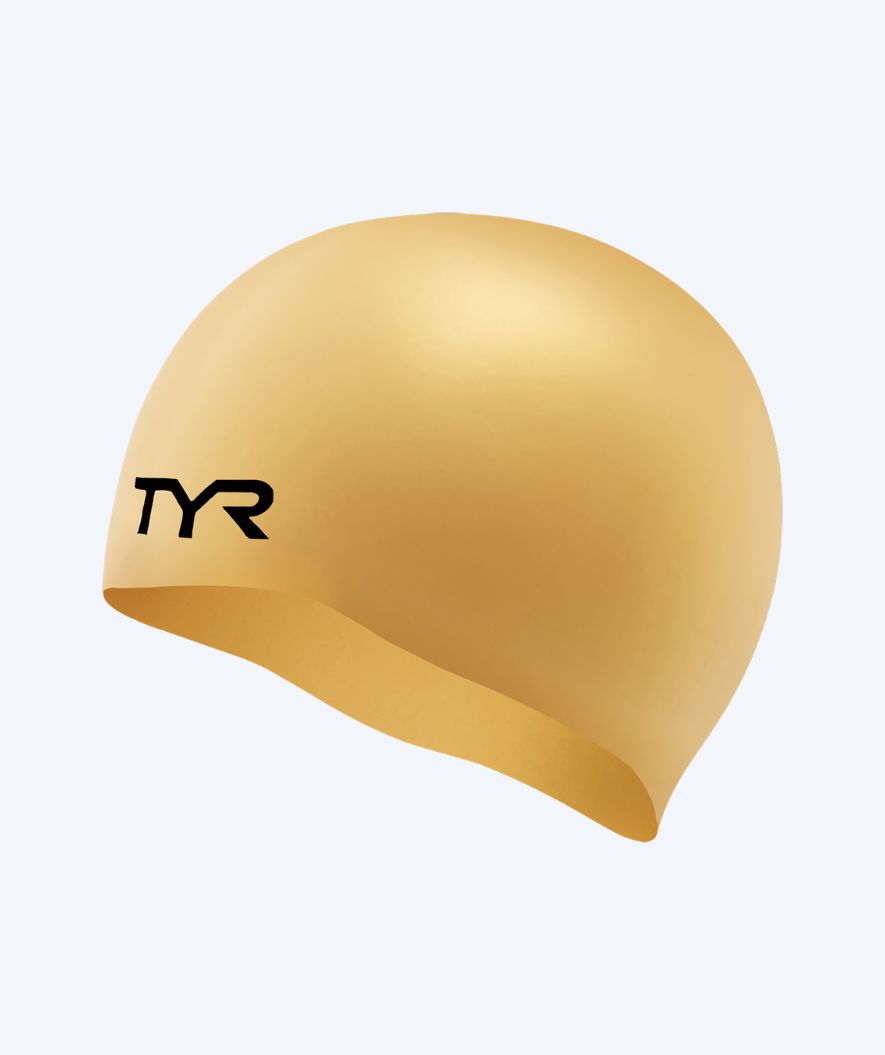 TYR czepek do pływania - Silicone - Złoty