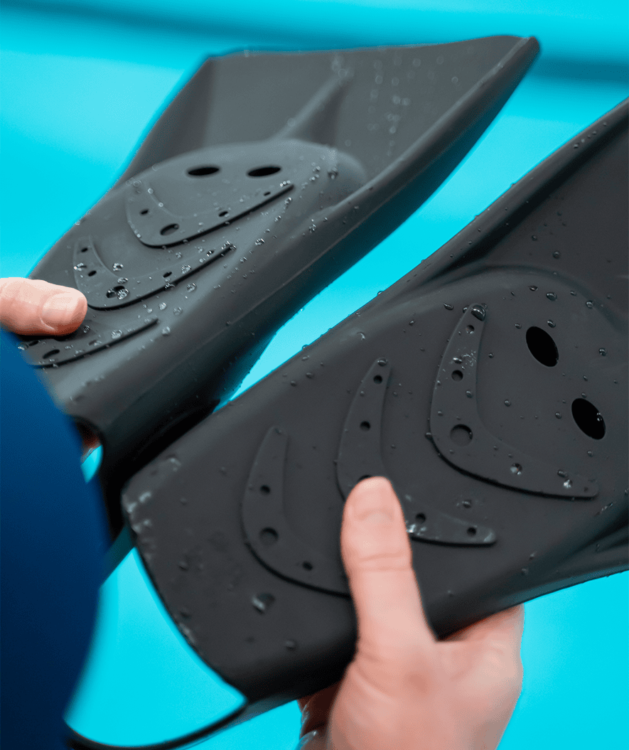 Watery płetwy do pływania - Cardinal Powerfin Pro - Czarny