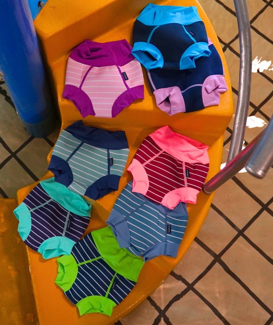 Watery pieluszki do pływania dla dzieci - Neoprene Swim Nappy - Purple Stripes