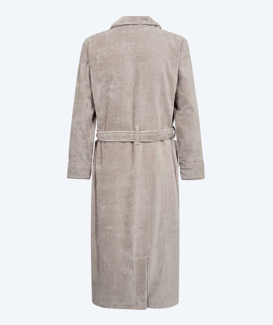 Watery szlafrok kąpielowy dla mężczyzn - Mariana - Szary