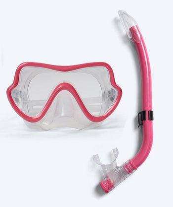 Watery zestaw maska + rurka do snorkelingu dla młodzieży (8-15) - Trigger - Czerwony