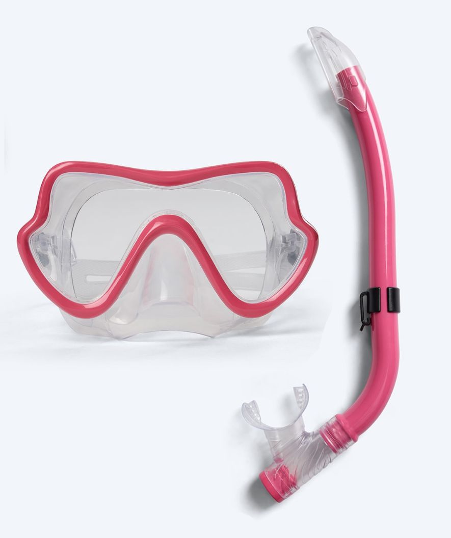 Watery zestaw maska + rurka do snorkelingu dla młodzieży (8-15) - Trigger - Czerwony