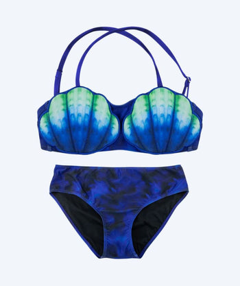 Fin Fun strój kąpielowy syrenka dla dzieci - Royal Shell - Laguna Blue