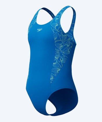 Speedo strój kąpielowy dla dziewczynek - Hyperboom Splice Muscleback - Jasnoniebieski