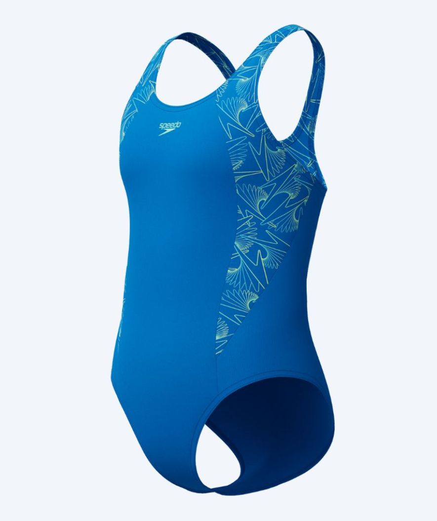 Speedo strój kąpielowy dla dziewczynek - Hyperboom Splice Muscleback - Jasnoniebieski