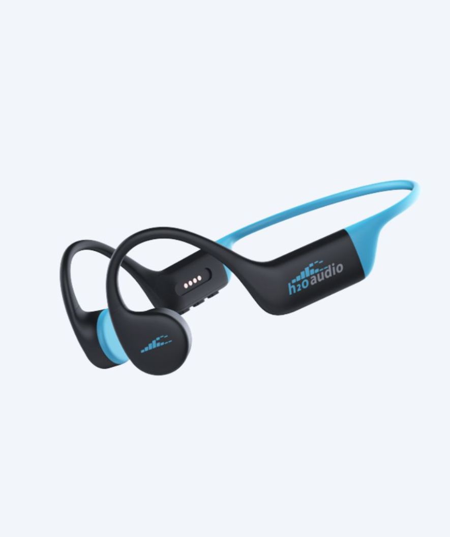 H2OAudio wodoodporne słuchawki do pływania - Tri 2 Multi-Sport z BT i MP3 - Niebieski/czarny
