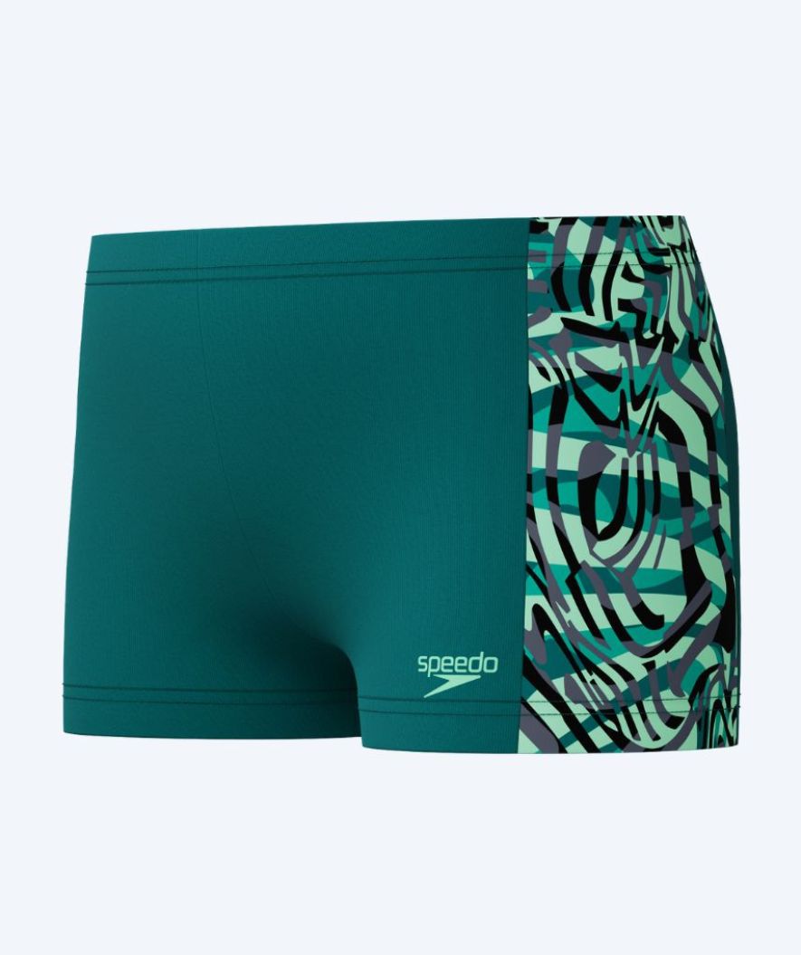 Speedo bokserki kąpielowe dla chłopców - Digital Panel - Zielony/czarny